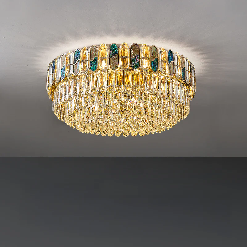 WOMO Round/Oval Shell Crystal Chandelier-WM3032 - Image 10