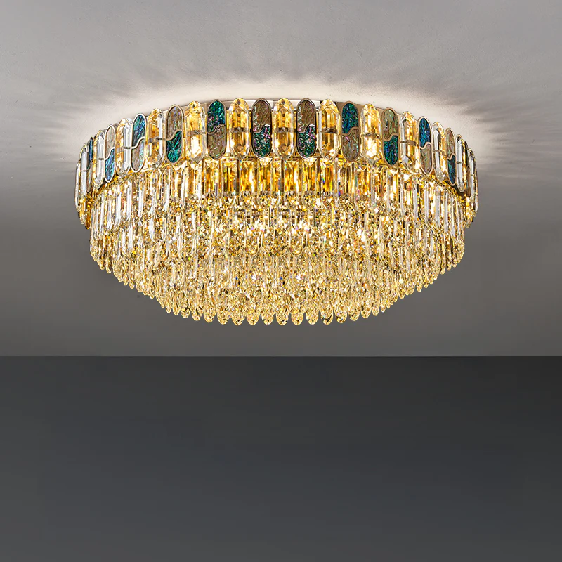 WOMO Round/Oval Shell Crystal Chandelier-WM3032 - Image 12