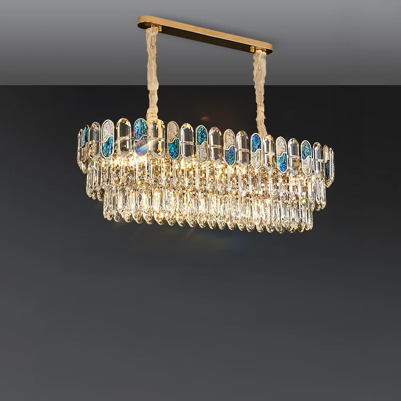 WOMO Round/Oval Shell Crystal Chandelier-WM3032 - Image 14