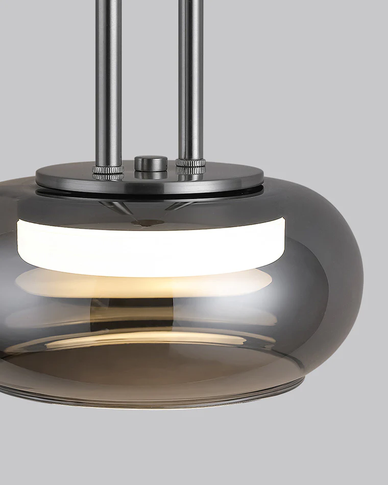 WOMO Round Smoked Glass Pendant Light-WM2322 - Image 10