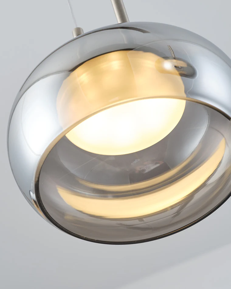 WOMO Round Smoked Glass Pendant Light-WM2322 - Image 12