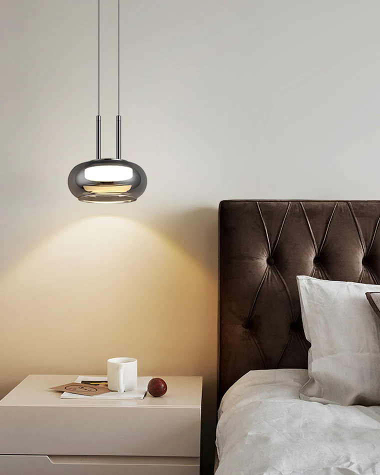 WOMO Round Smoked Glass Pendant Light-WM2322 - Image 6