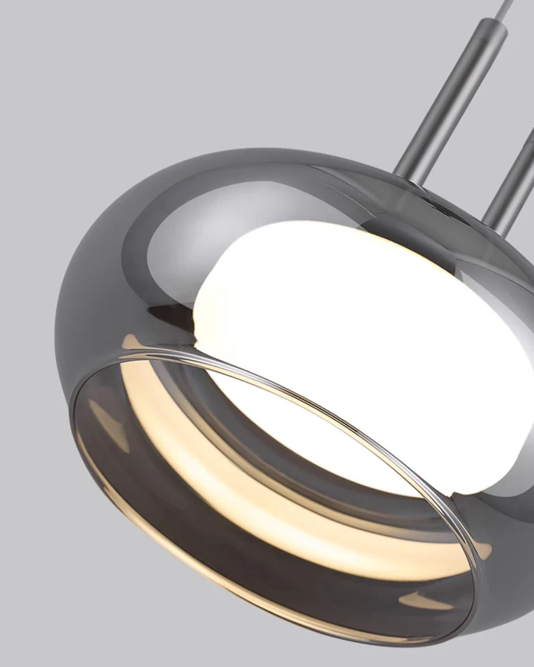 WOMO Round Smoked Glass Pendant Light-WM2322 - Image 9