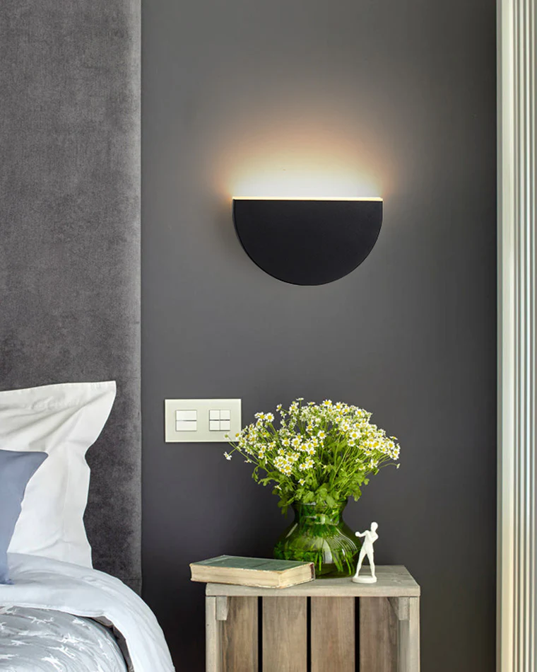 WOMO Adjustable Black & White Round Disc Wall Lamps-WM6071 - Image 14