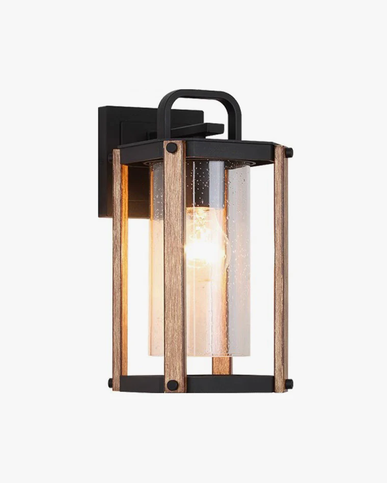WOMO Rustic Outdoor Wall Lantern-WM9147