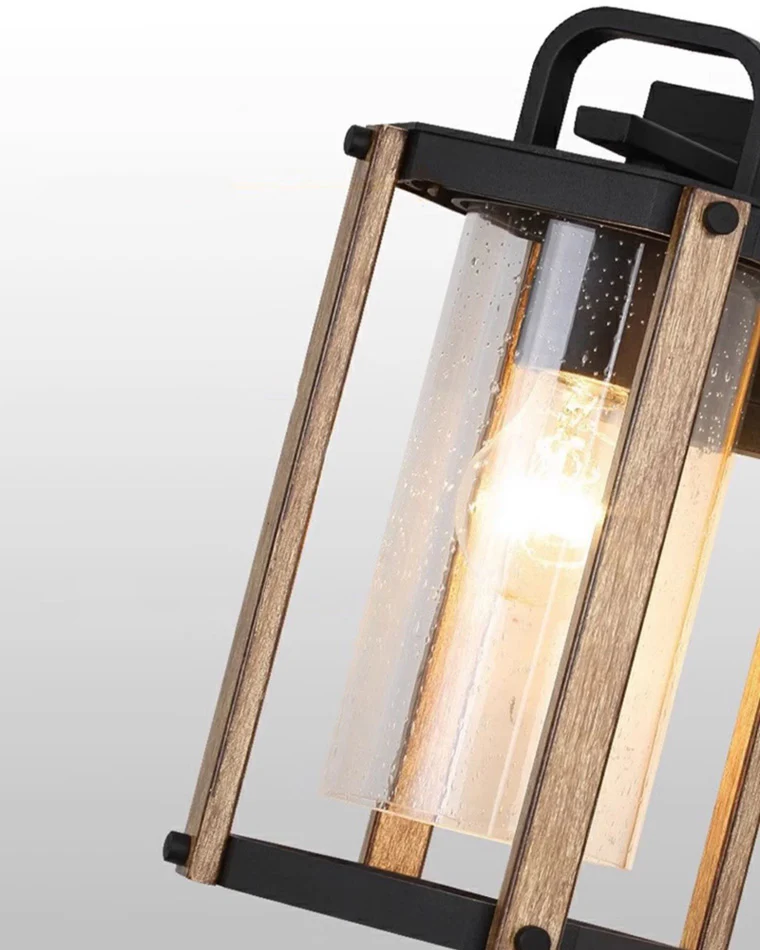 WOMO Rustic Outdoor Wall Lantern-WM9147 - Image 7
