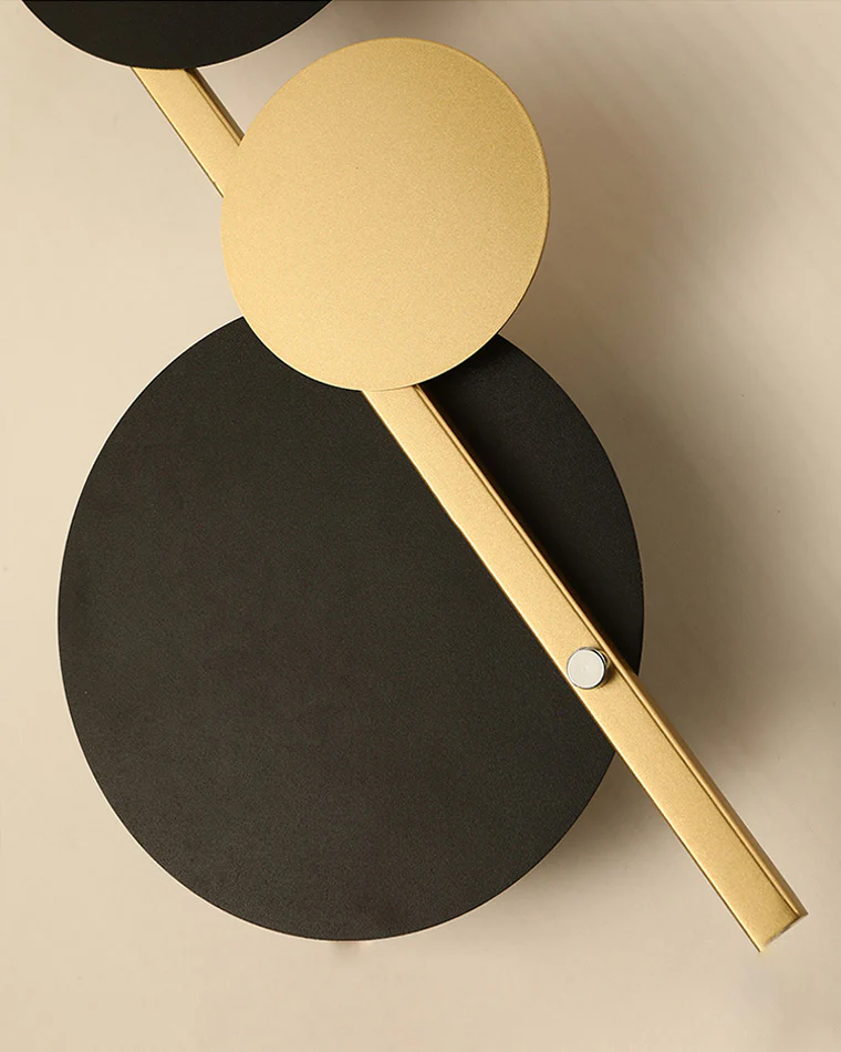 WOMO  Sculptural Wall Clock with Led Light-WM6087 - Image 16