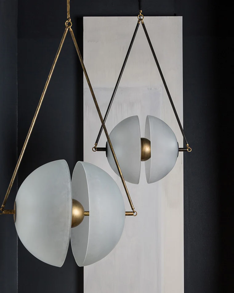 WOMO Semi-sphere Glass Pendant Light-WM2506 - Image 8