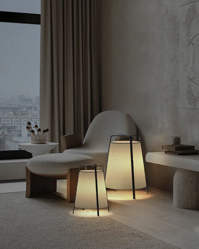 WOMO Designer Short Lantern Floor Lamp-WM7047 - Image 2