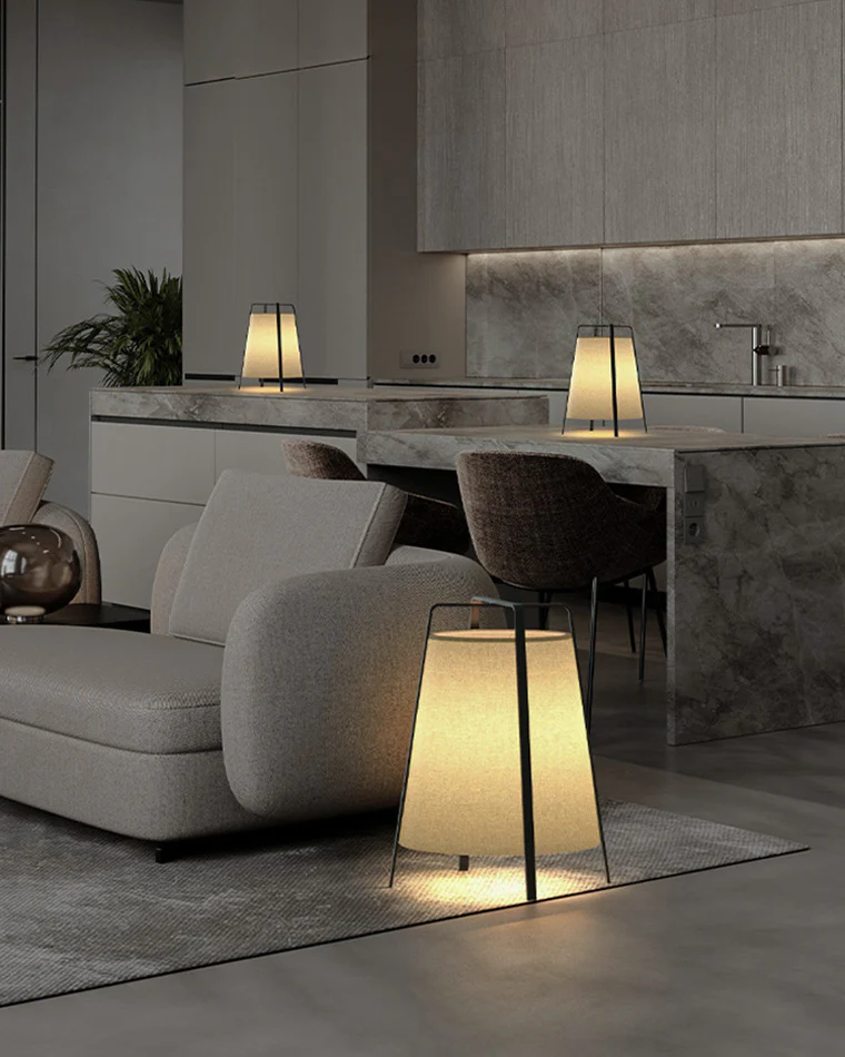WOMO Designer Short Lantern Floor Lamp-WM7047 - Image 4