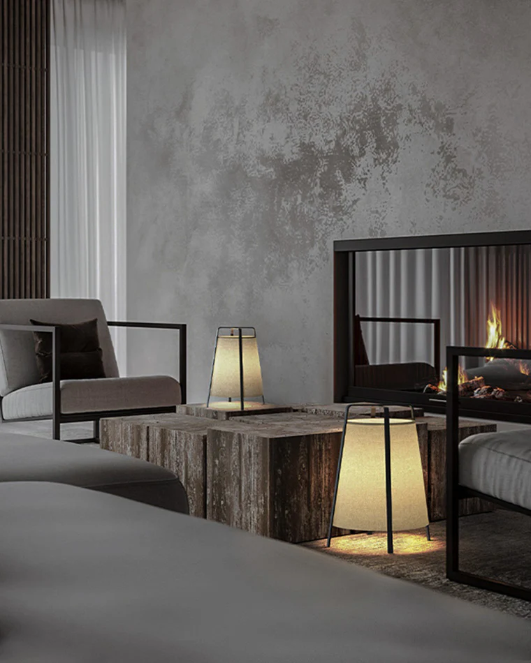 WOMO Designer Short Lantern Floor Lamp-WM7047 - Image 6