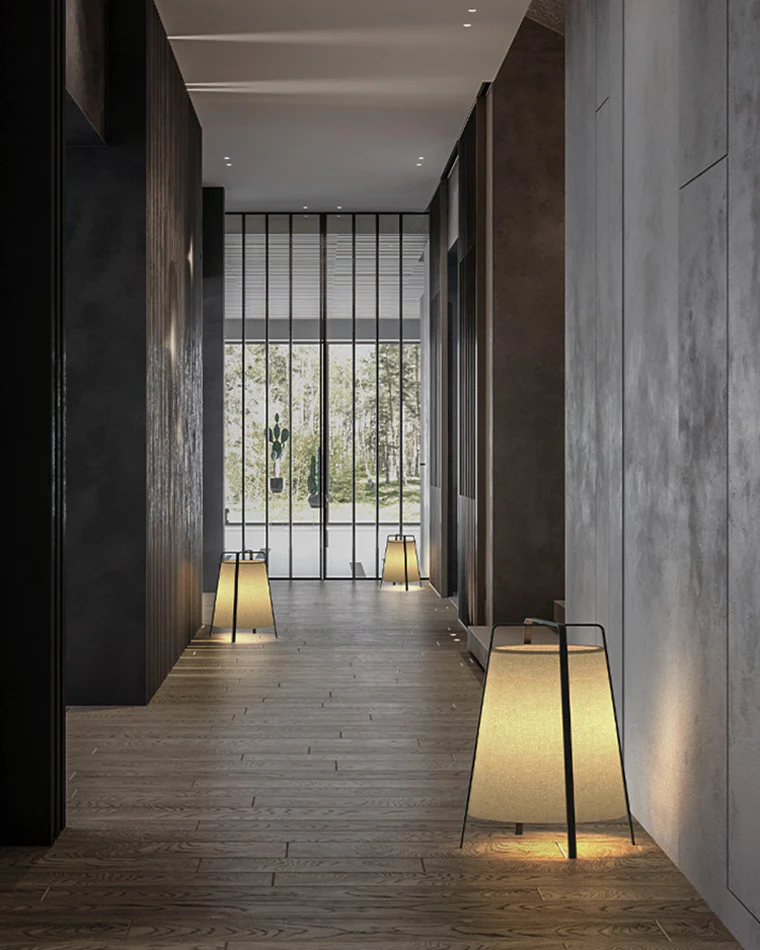 WOMO Designer Short Lantern Floor Lamp-WM7047 - Image 8