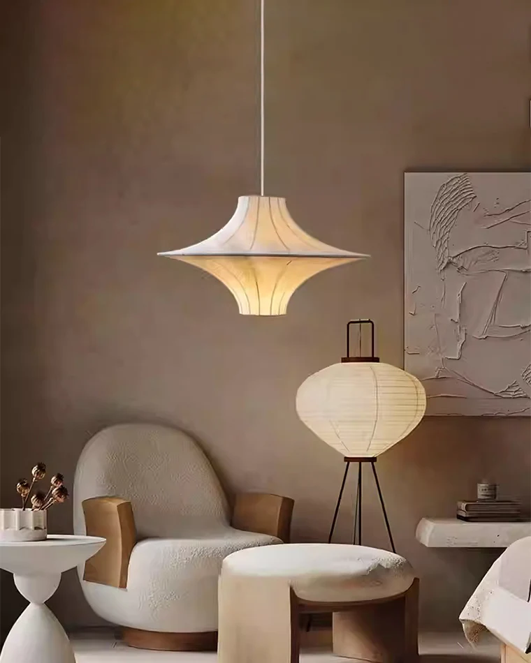 WOMO Flying Saucer Silk Pendant Light-WM2937 - Image 2