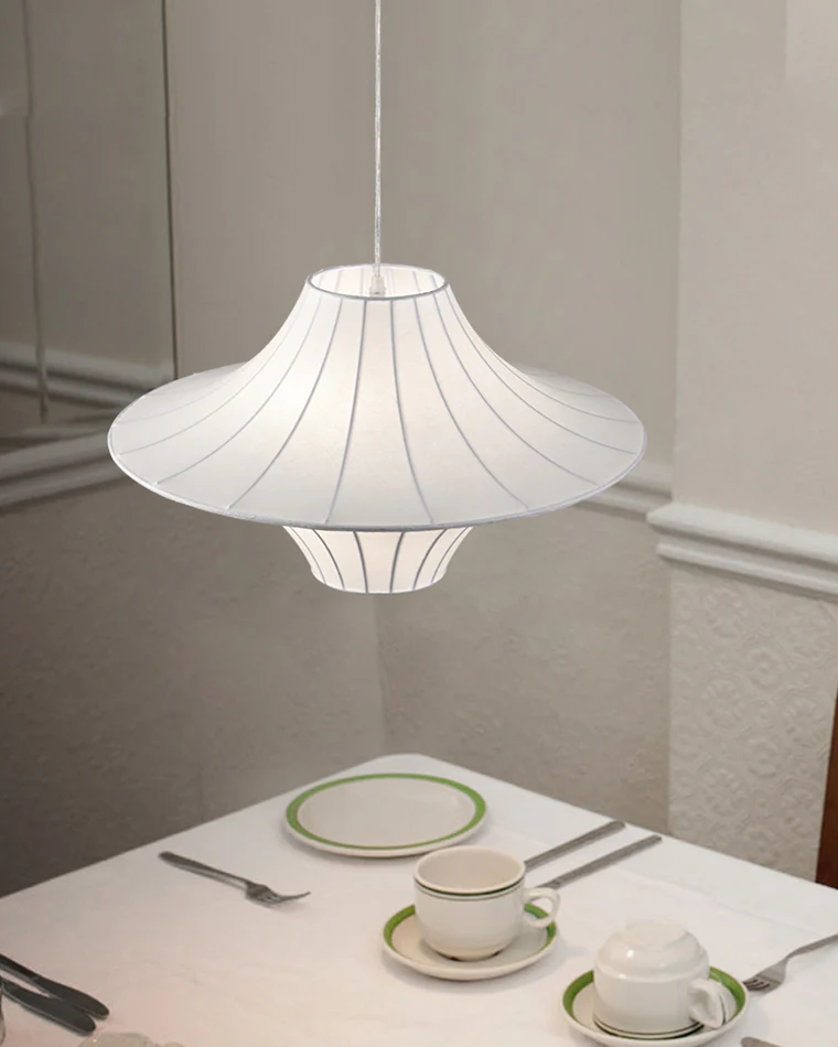 WOMO Flying Saucer Silk Pendant Light-WM2937 - Image 9