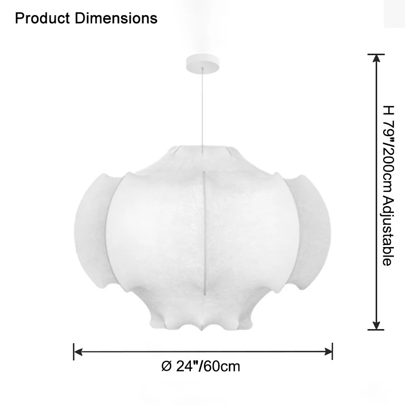 WOMO Silk Pendant Light-WM2760 - Image 25