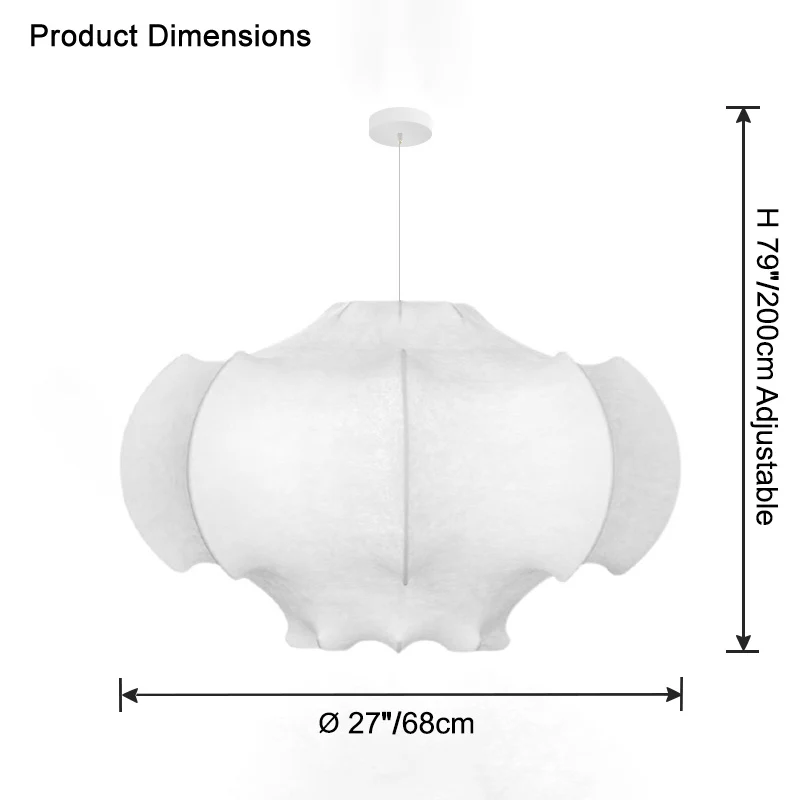 WOMO Silk Pendant Light-WM2760 - Image 27