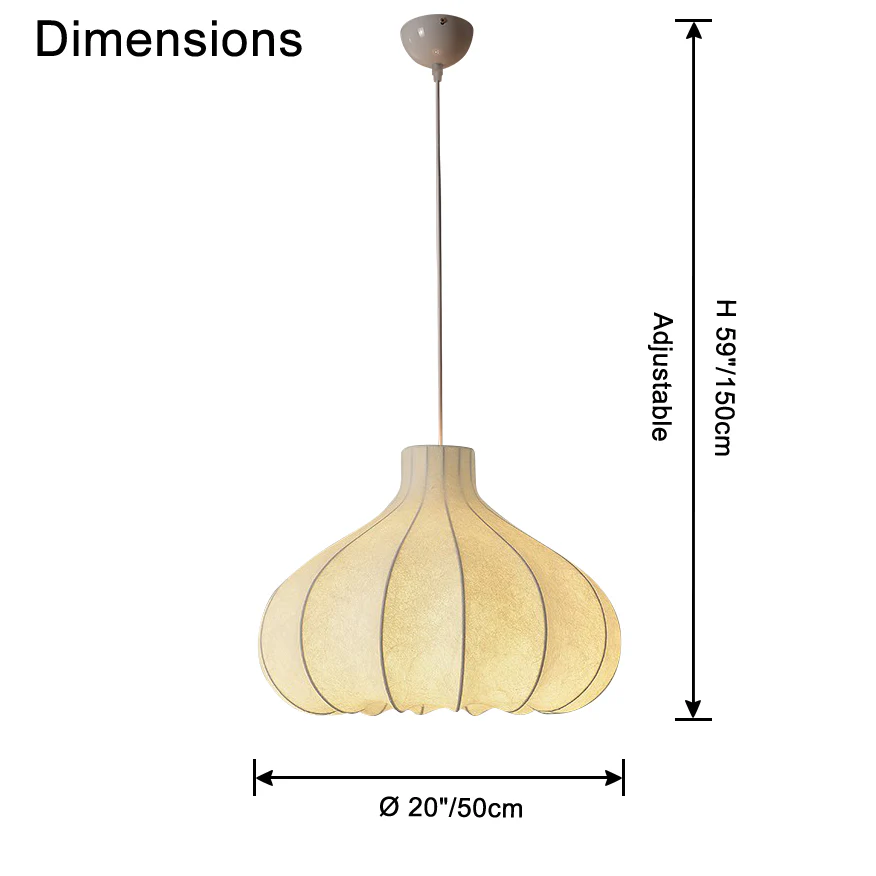 WOMO Pumpkin Silk Pendant Light-WM2568 - Image 30
