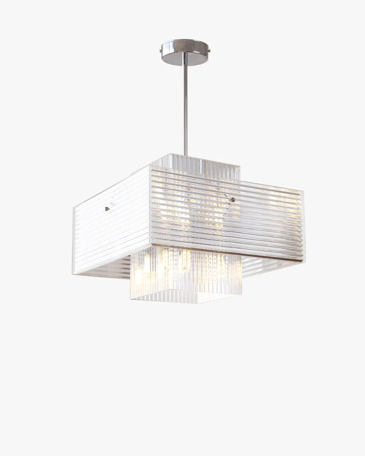WOMO Silver Geometric Pendant Light-WM3070