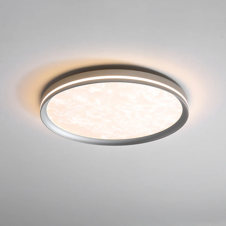 WOMO Silver Round Flush Mount Ceiling Light-WM1224 - Image 10