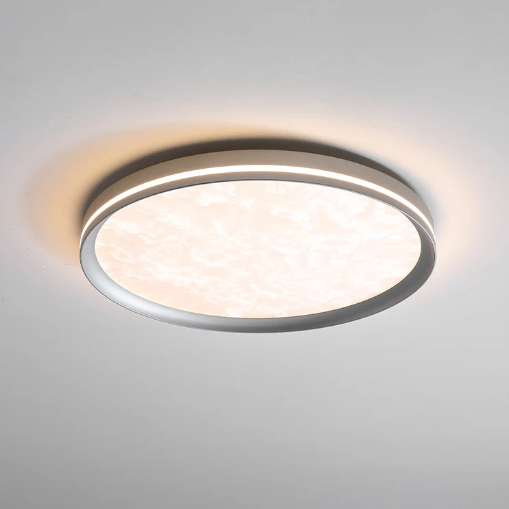WOMO Silver Round Flush Mount Ceiling Light-WM1224 - Image 11