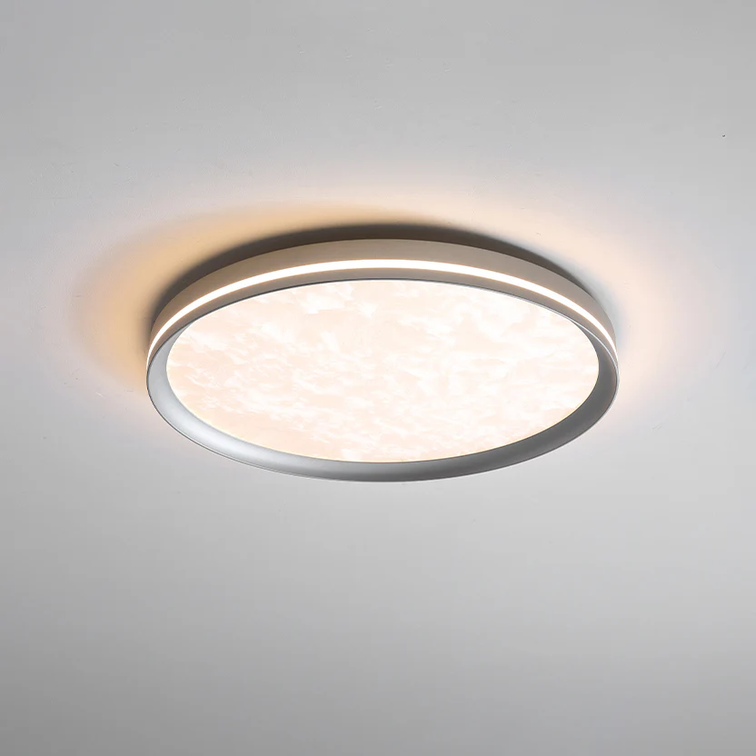 WOMO Silver Round Flush Mount Ceiling Light-WM1224 - Image 9