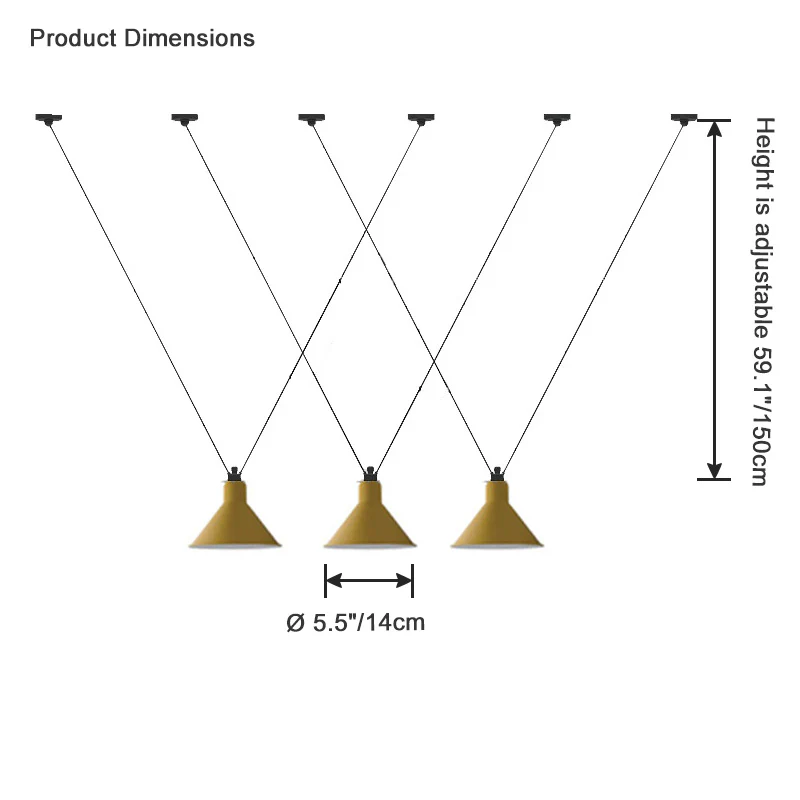 WOMO Small Cone Pendant Light-WM2298 - Image 26
