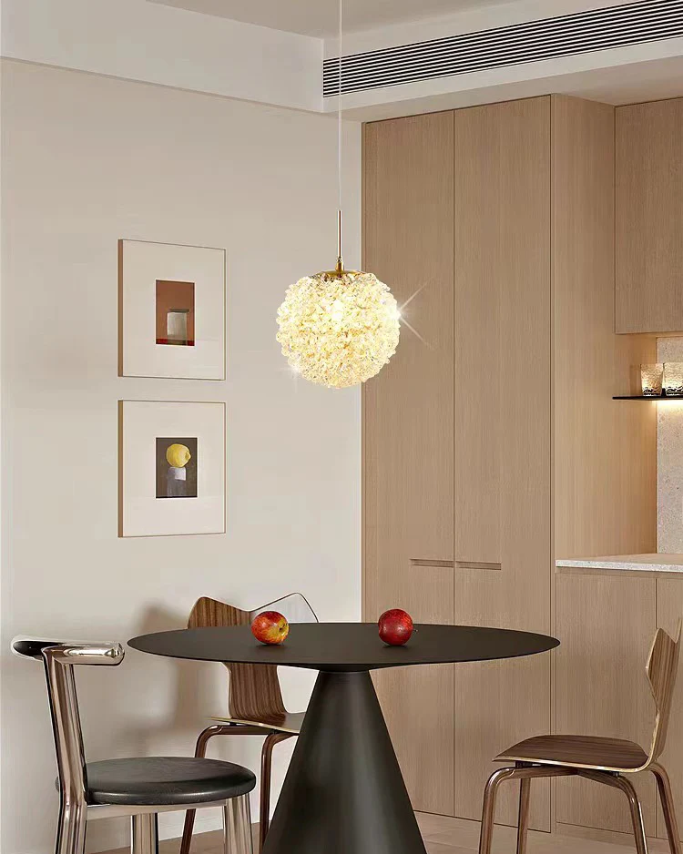 WOMO Small Crystal Globe Pendant Light-WM2367 - Image 10