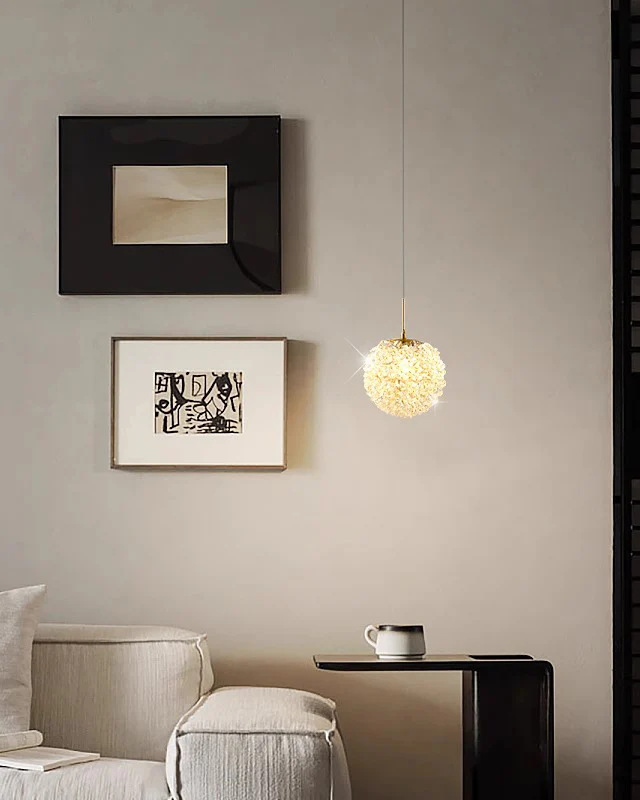 WOMO Small Crystal Globe Pendant Light-WM2367 - Image 4