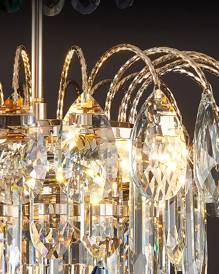 WOMO Small Crystal Tiered Chandelier-WM3026 - Image 6
