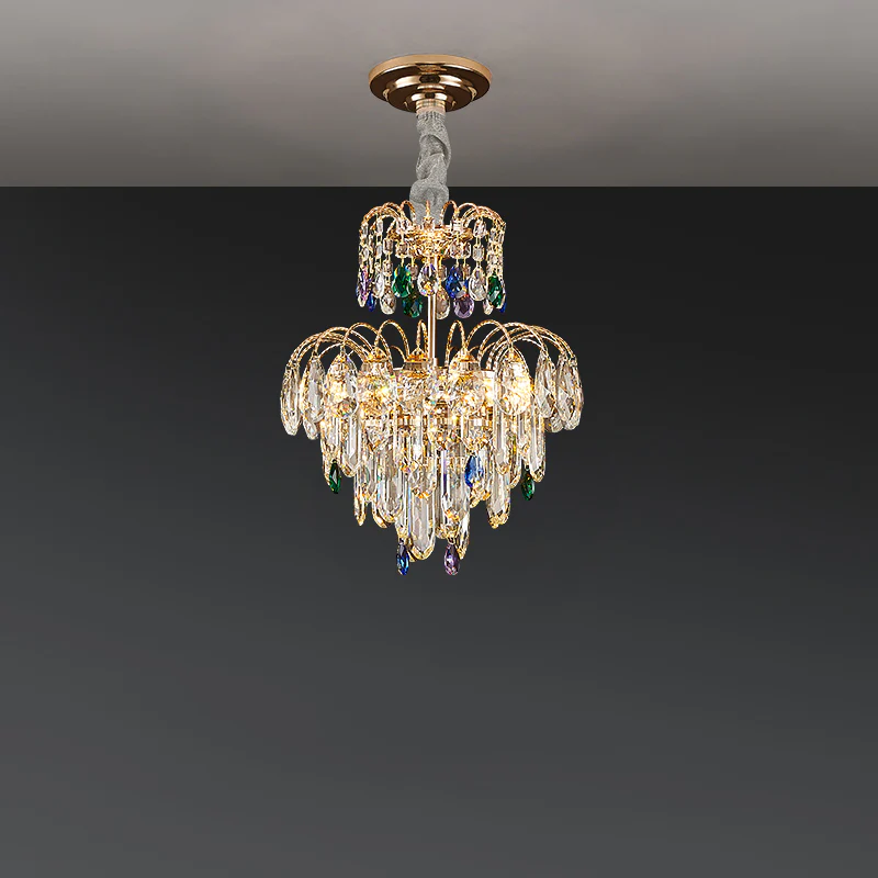 WOMO Small Crystal Tiered Chandelier-WM3026 - Image 7