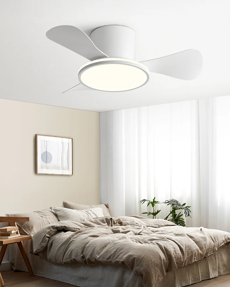 WOMO Small Low Profile Ceiling Fan Lamp - WM5166 - Image 3