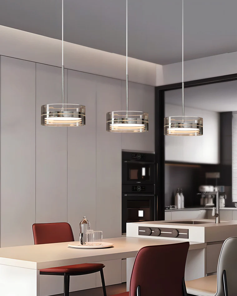 WOMO Small Round Glass Pendant Light-WM2451 - Image 4