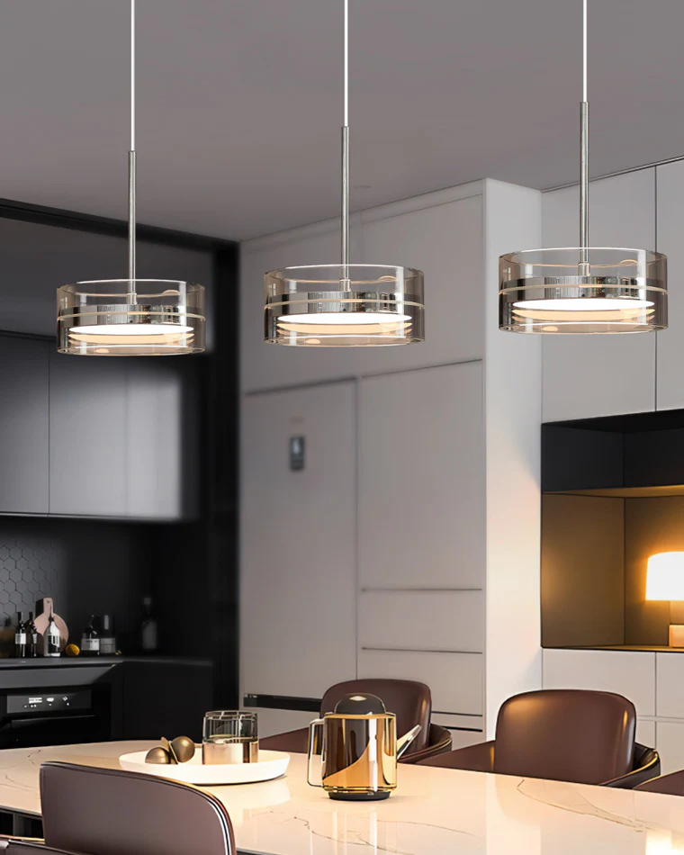 WOMO Small Round Glass Pendant Light-WM2451 - Image 5