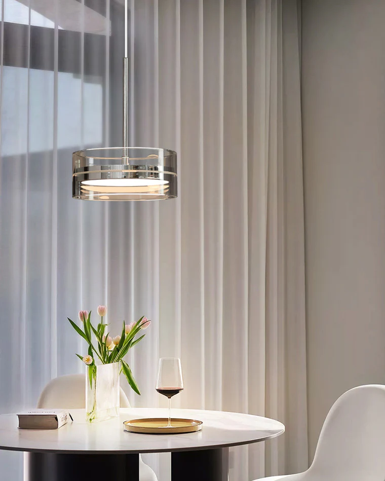 WOMO Small Round Glass Pendant Light-WM2451 - Image 6