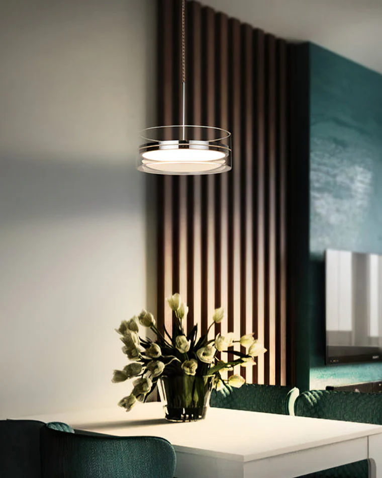 WOMO Small Round Glass Pendant Light-WM2451 - Image 7