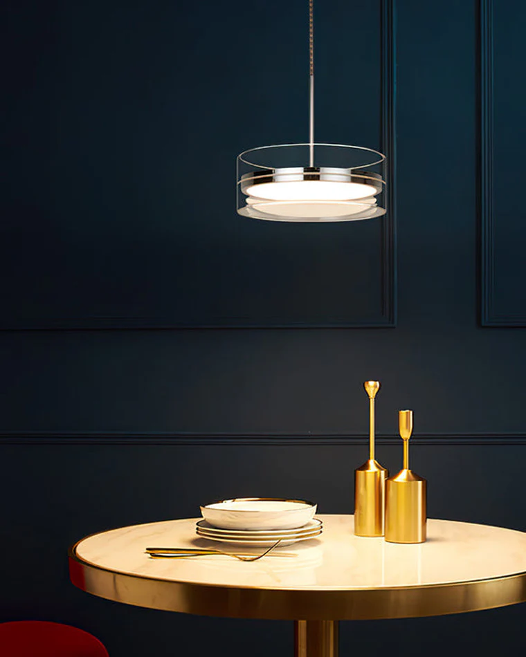 WOMO Small Round Glass Pendant Light-WM2451 - Image 8