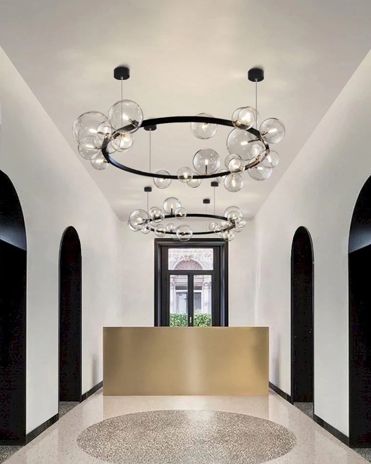 WOMO Circular Glass Bubble Chandelier-WM2292 - Image 12