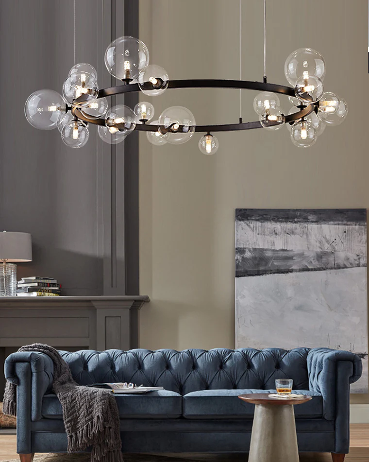 WOMO Circular Glass Bubble Chandelier-WM2292 - Image 28