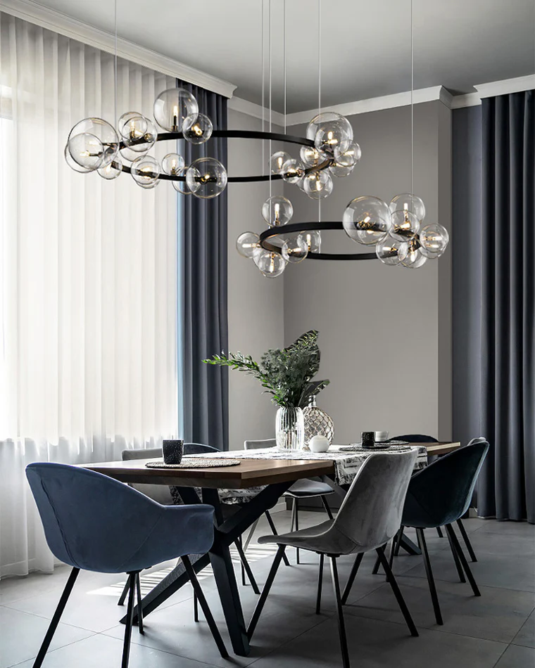 WOMO Circular Glass Bubble Chandelier-WM2292 - Image 3