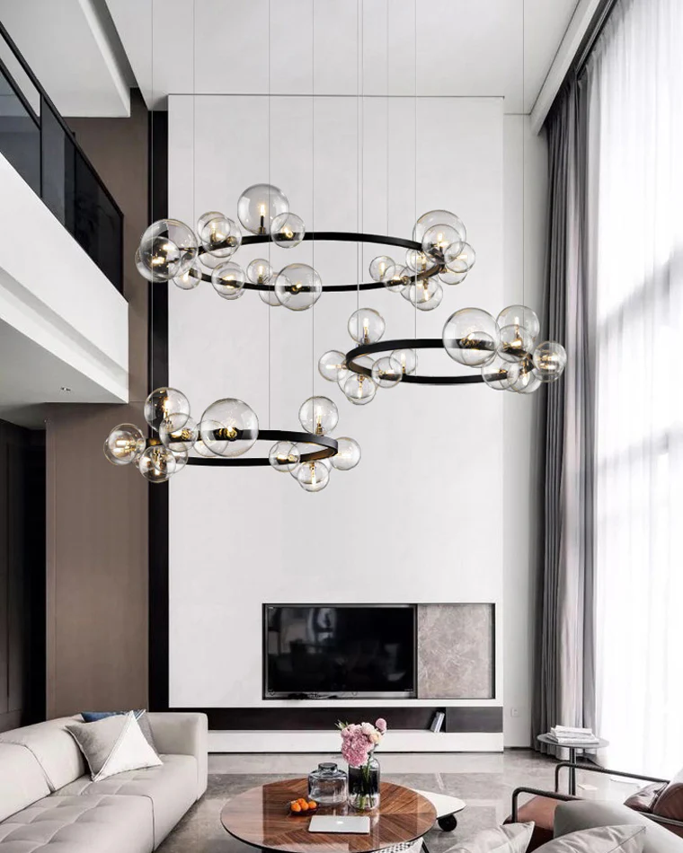WOMO Circular Glass Bubble Chandelier-WM2292 - Image 6