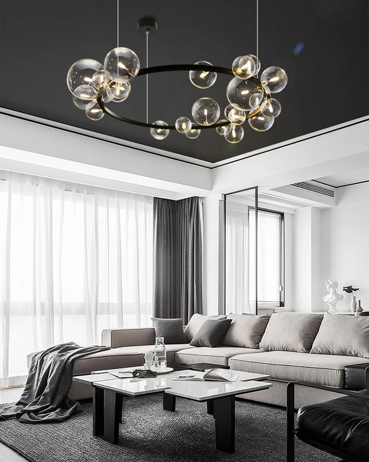 WOMO Circular Glass Bubble Chandelier-WM2292 - Image 7