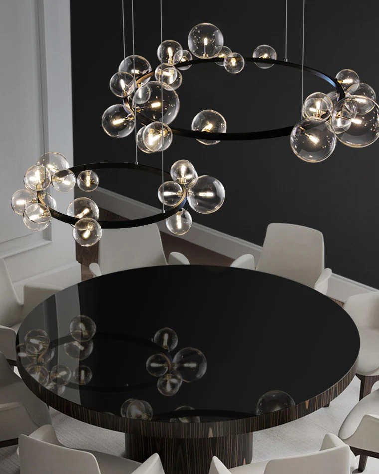 WOMO Circular Glass Bubble Chandelier-WM2292 - Image 9
