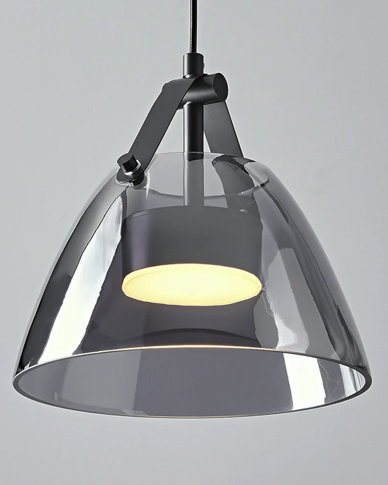 WOMO 3 Light Smoked Glass Pendant Light-WM2238 - Image 14