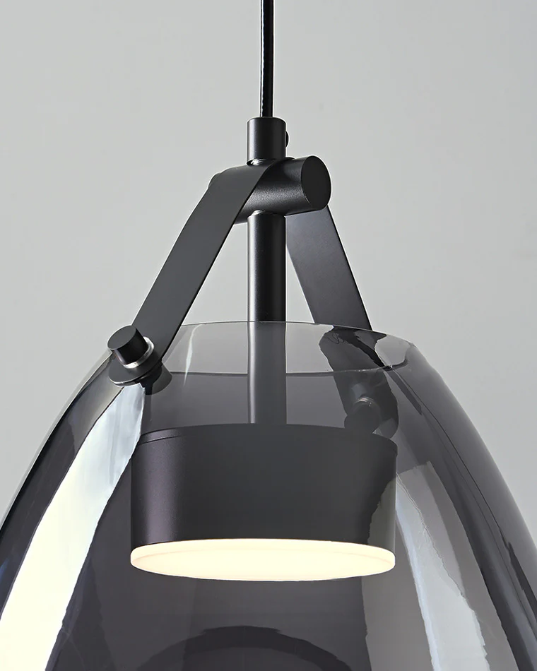 WOMO 3 Light Smoked Glass Pendant Light-WM2238 - Image 21