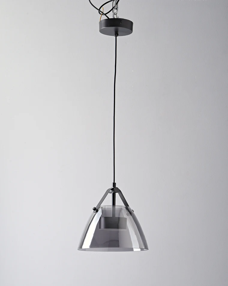 WOMO 3 Light Smoked Glass Pendant Light-WM2238 - Image 23