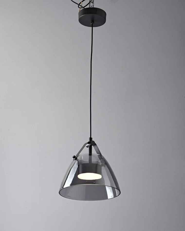 WOMO 3 Light Smoked Glass Pendant Light-WM2238 - Image 26
