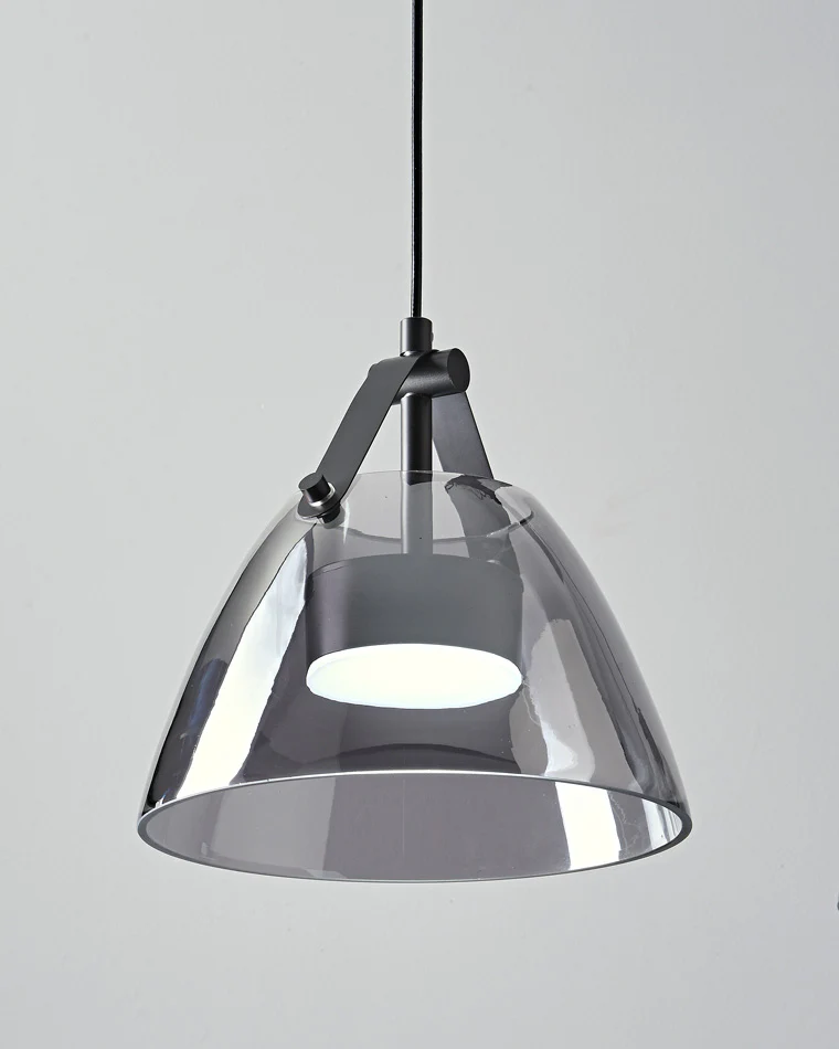 WOMO 3 Light Smoked Glass Pendant Light-WM2238 - Image 7