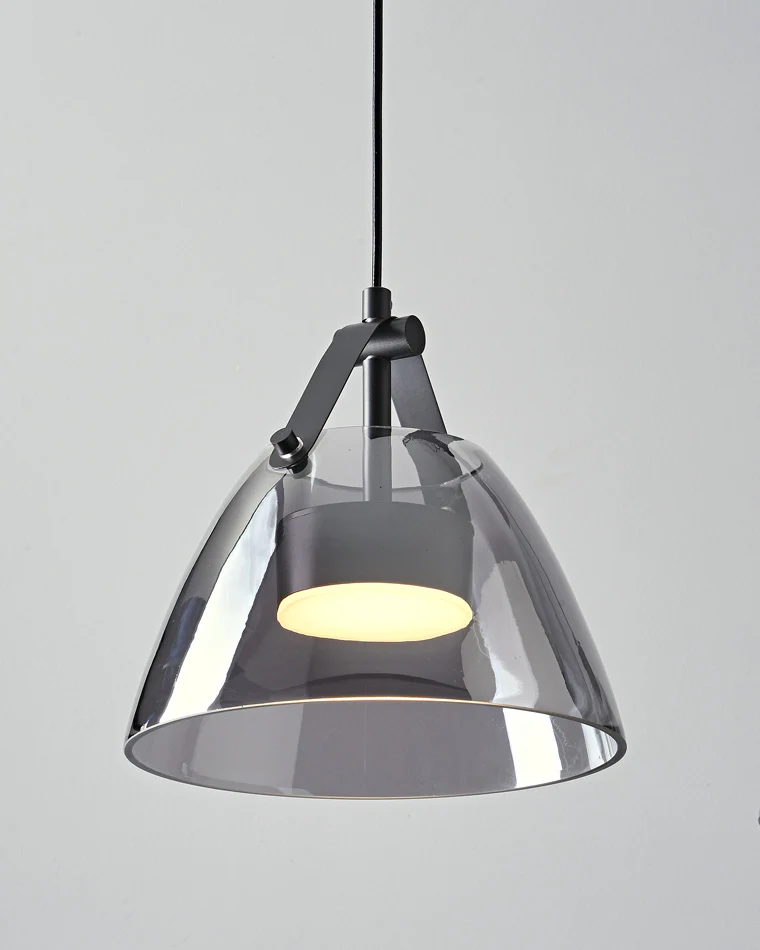 WOMO 3 Light Smoked Glass Pendant Light-WM2238 - Image 8
