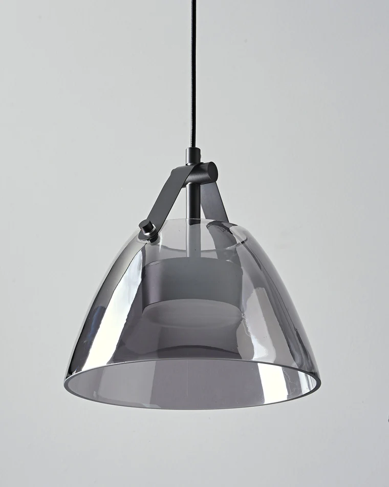 WOMO 3 Light Smoked Glass Pendant Light-WM2238 - Image 9