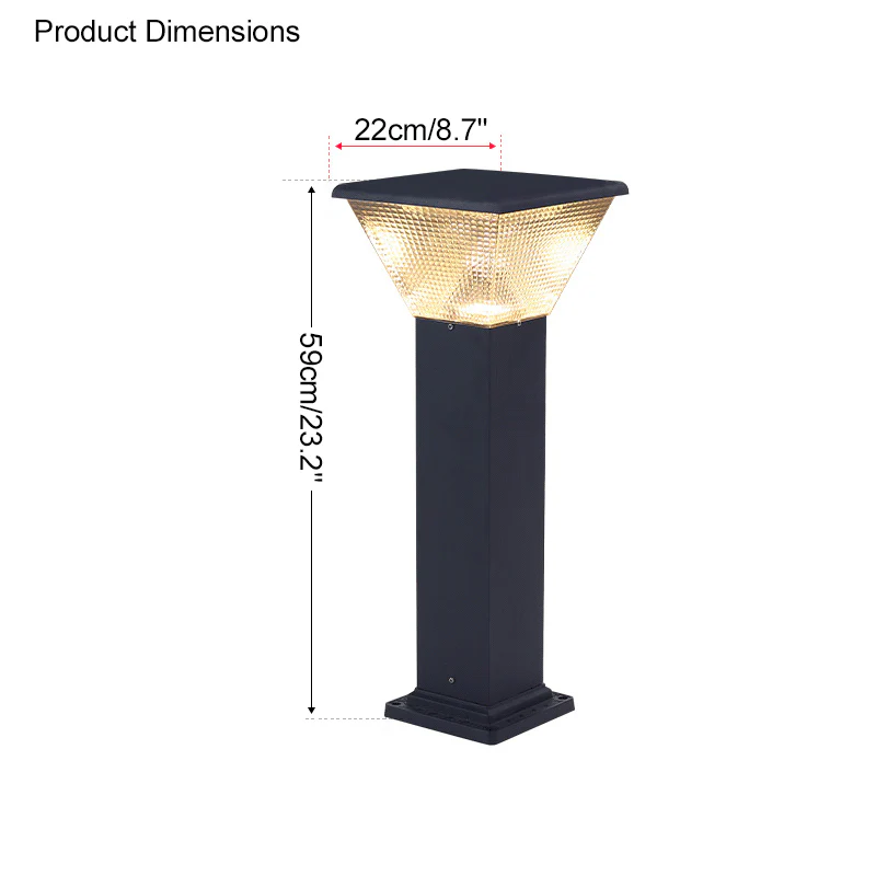 WOMO Solar Bollard light-WM9037 - Image 28